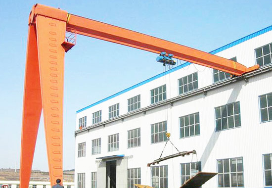 Single Girder Semi Gantry Crane For Sale