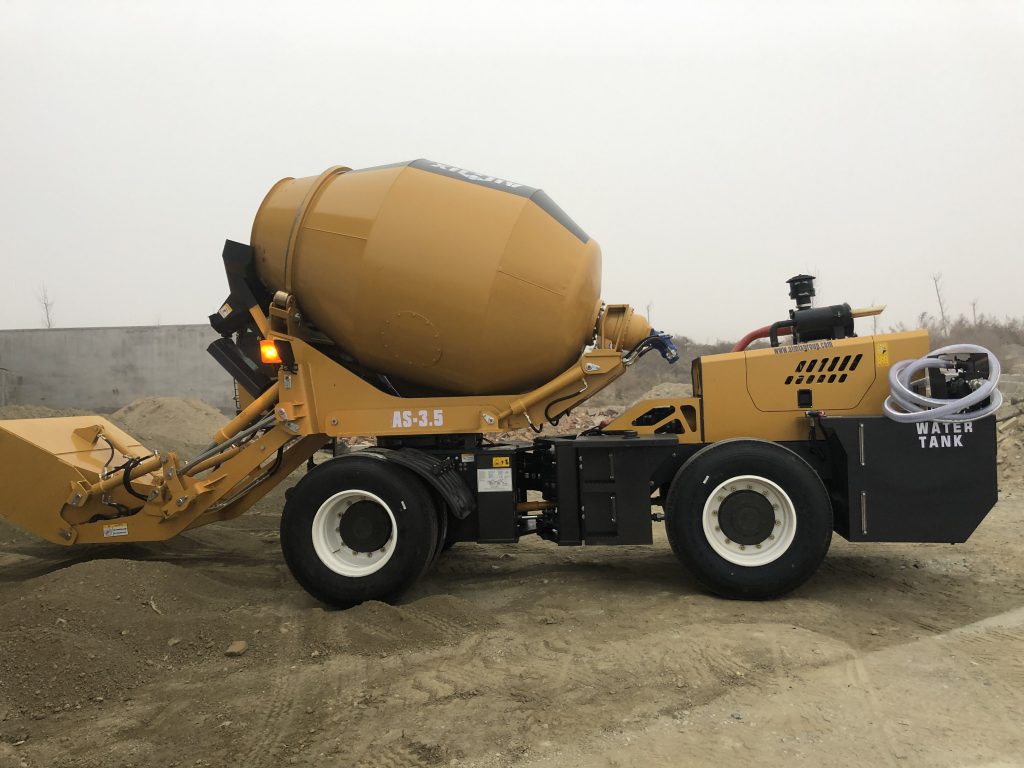 self loading concrete mixer truck