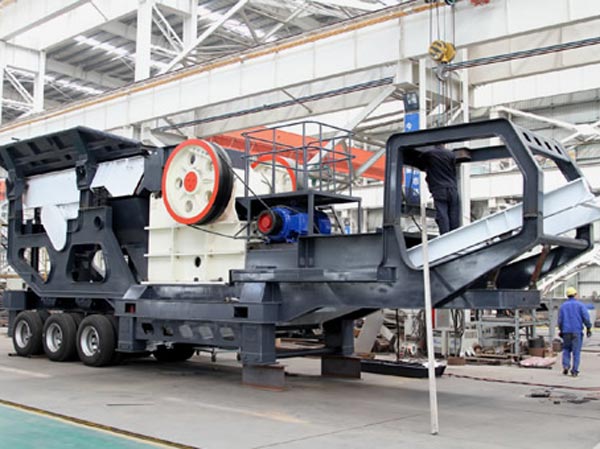 mobile stone crusher plant