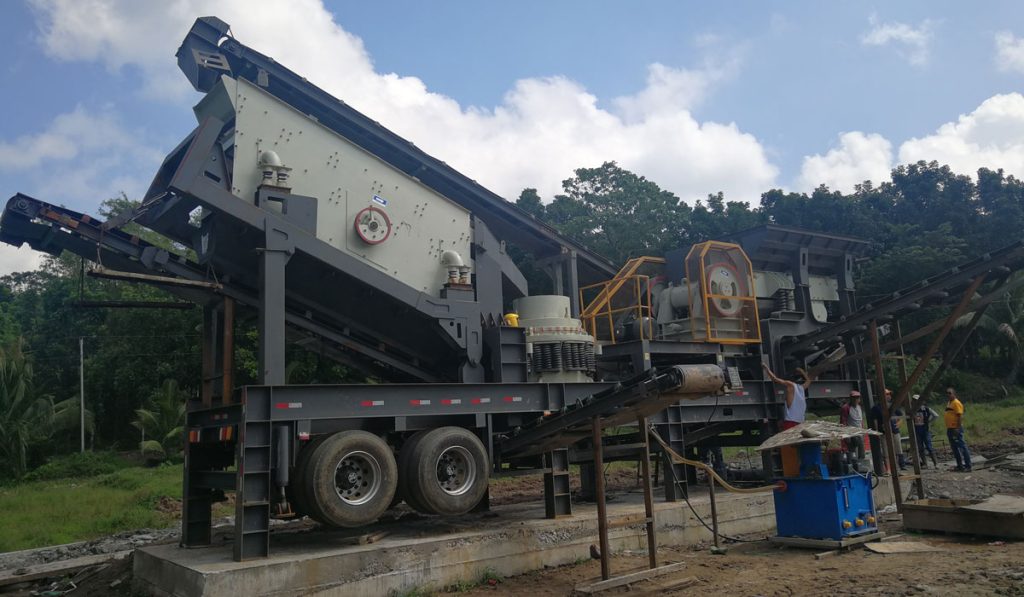 50T Combined Mobile Crushing Plant