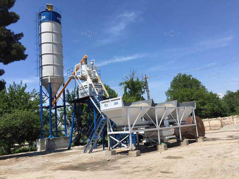 AJY 50 mobile beton batching plant