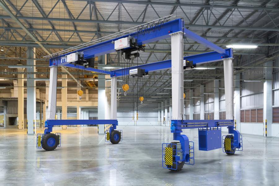 double beam rubber tyred gantry crane