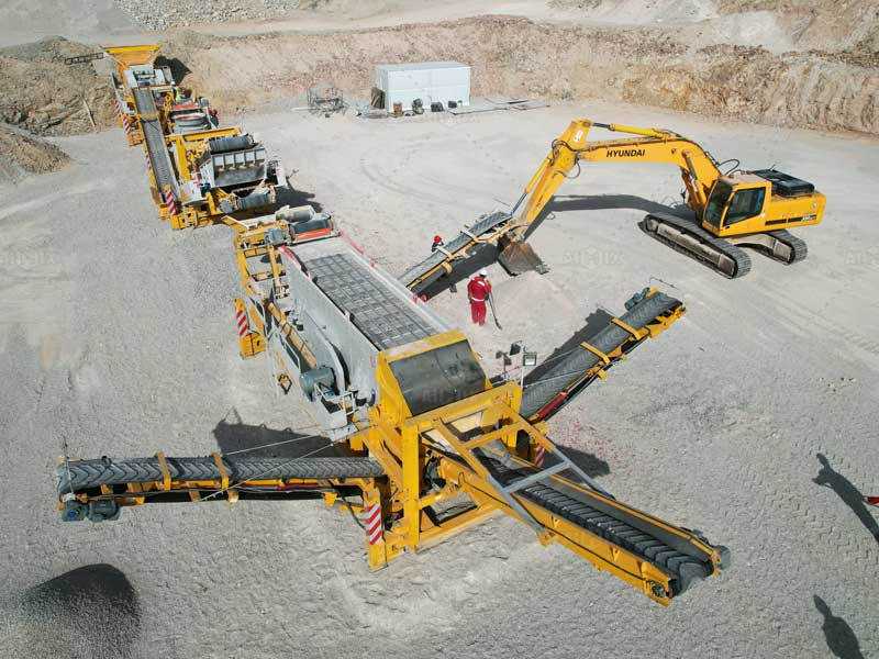 granite crusher plant mobile type processing