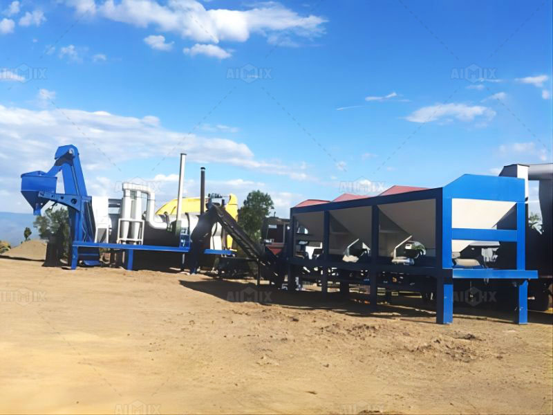 mobile asphalt plant mixing batch