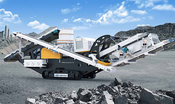 crawler cone concrete crusher