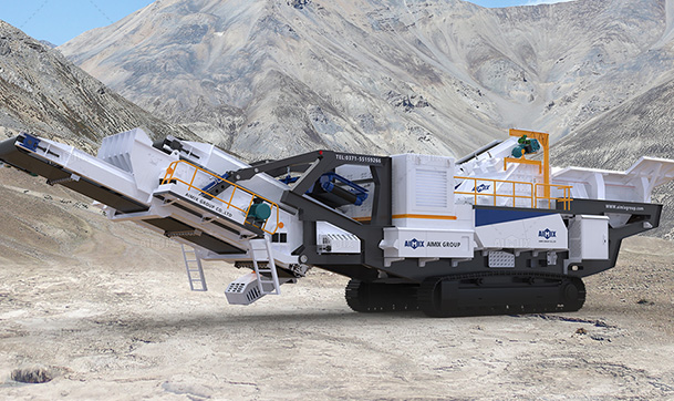 track impact concrete crusher