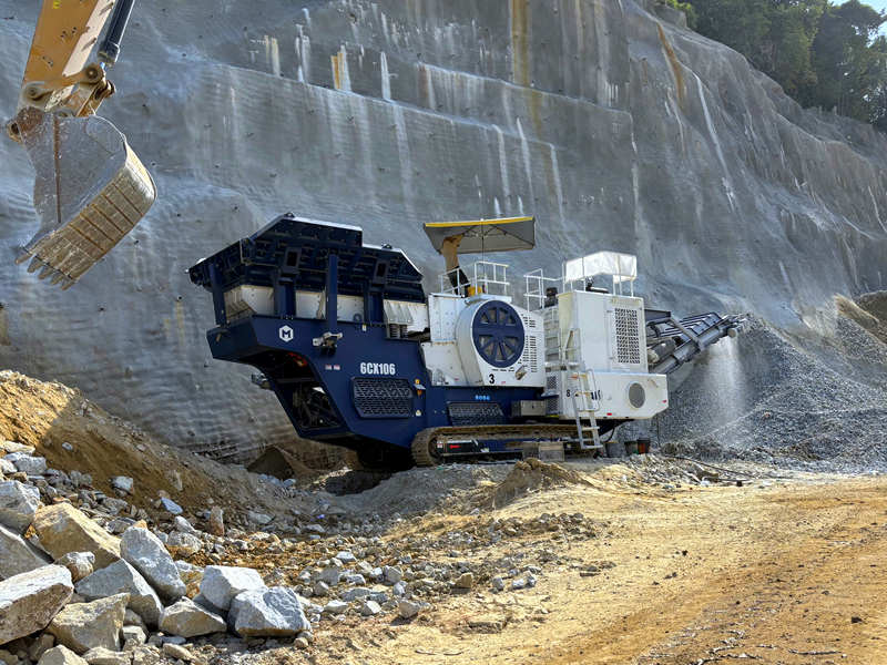 crawler chassis mobile secondary jaw crusher